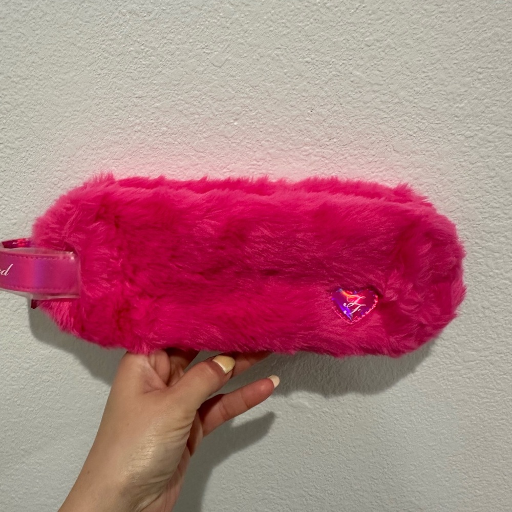 Fuzzy Pink TooFaced Bag